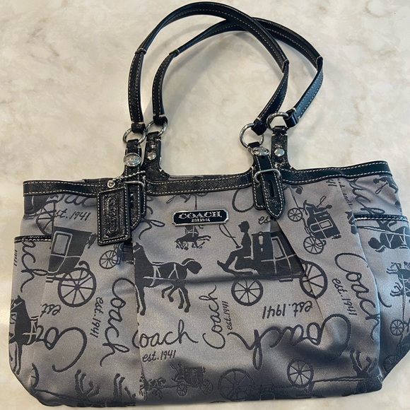 Coach Handbags - NWOT Coach gray shoulder purse